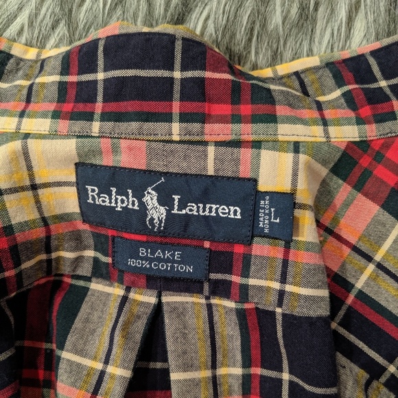 🛍️SOLD🛍️Polo Ralph Lauren plaid button-up shirt - Picture 2 of 4